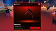 The Scythe is available for a limited time (Image via Roblox)